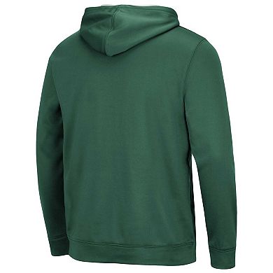 Men's Colosseum Green Michigan State Spartans Resistance Pullover Hoodie