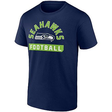 Men's Fanatics Branded College Navy/White Seattle Seahawks Two-Pack 2023 Schedule T-Shirt Combo Set