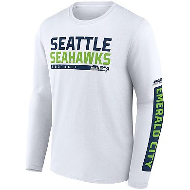 Men's Fanatics Branded College Navy/White Seattle Seahawks Two-Pack 2023 Schedule T-Shirt Combo Set