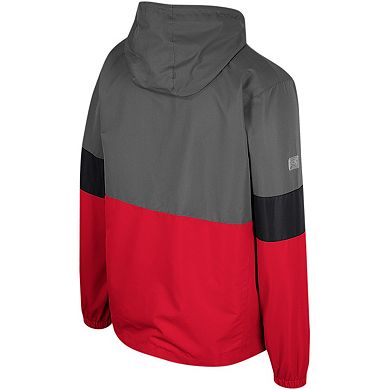 Men's Colosseum Charcoal Nebraska Huskers Miles Full-Zip Jacket