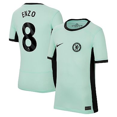 Youth Nike Enzo Fernández Mint Chelsea 2023/24 Third Stadium Replica Player Jersey