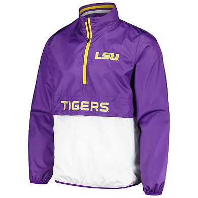 Men's G-III Sports by Carl Banks Purple LSU Tigers Cornerman Half-Zip Top