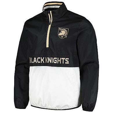 Men's G-III Sports by Carl Banks Black Army Black Knights CornermanÂ Half-Zip Top
