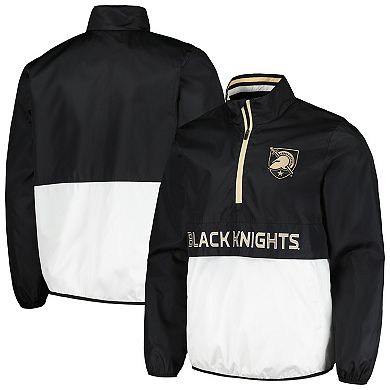 Men's G-III Sports by Carl Banks Black Army Black Knights CornermanÂ Half-Zip Top