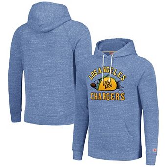 Unisex Homage Light Blue Los Angeles Chargers NFL x Guy Fieriâ€™s Flavortown Tri-Blend Pullover Hoodie