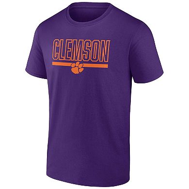 Men's Profile Purple Clemson Tigers Big & Tall Team T-Shirt