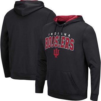 Men's Colosseum Black Indiana Hoosiers Resistance Pullover Hoodie