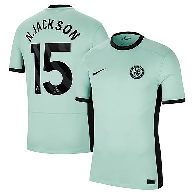 Men's Nike Nicolas Jackson Mint Chelsea 2023/24 Third Stadium Replica Player Jersey