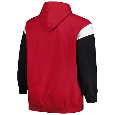 Men's Profile Cardinal Arizona Cardinals Big & Tall Trench Battle Pullover Hoodie