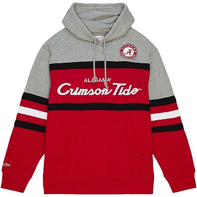Men's Mitchell & Ness Crimson Alabama Crimson Tide Head Coach Pullover Hoodie