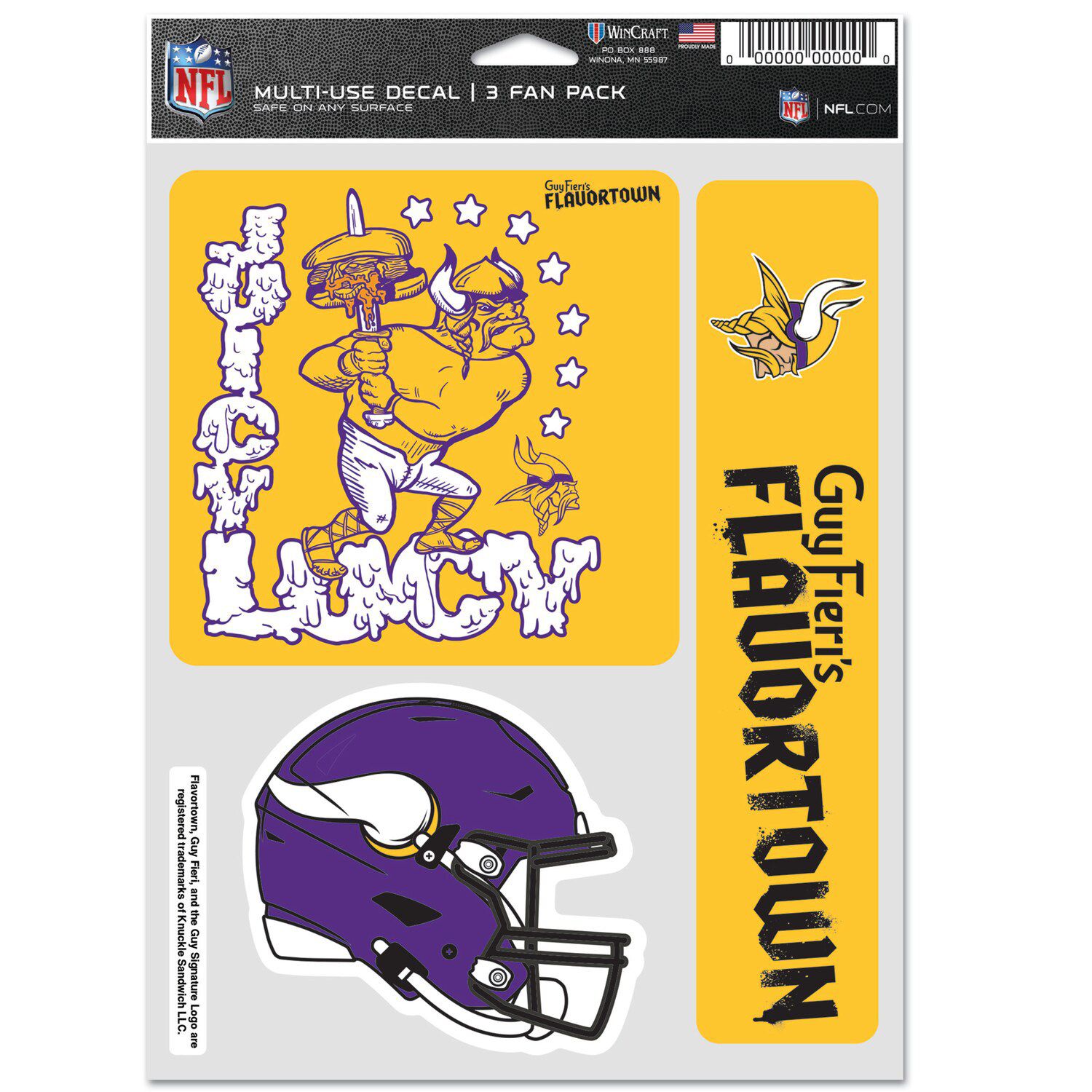 Minnesota Vikings Logo Type NFL Football Die-cut MAGNET