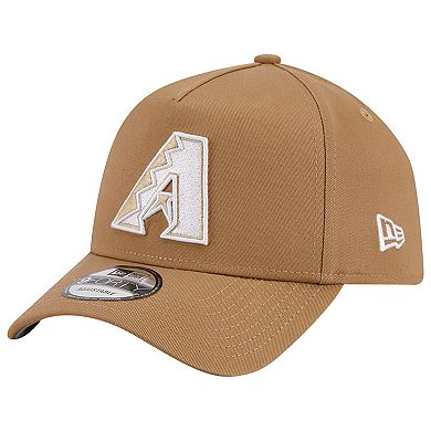 Men's New Era Khaki Arizona Diamondbacks A-Frame 9FORTY Adjustable Hat