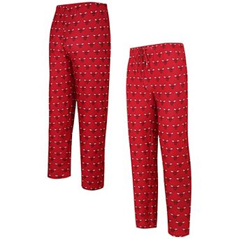 Men's Concepts Sport Red Chicago Bulls Allover Logo Print Gauge Sleep Pants