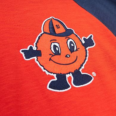 Men's Mitchell & Ness Orange Syracuse Orange Legendary Slub Raglan Long Sleeve T-Shirt