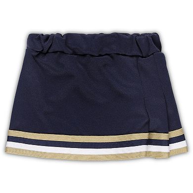 Girls Toddler Navy Notre Dame Fighting Irish Two-Piece Cheer Top & Skirt Set