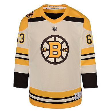 Youth Brad Marchand Cream Boston Bruins 100th Anniversary Replica ...