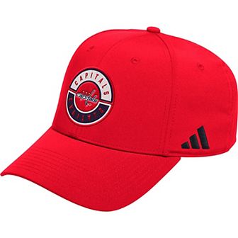 Men's adidas Red Washington Capitals Circle Logo Flex Hat