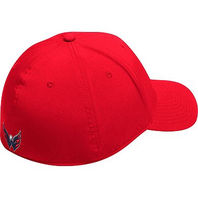 Men's adidas Red Washington Capitals Circle Logo Flex Hat