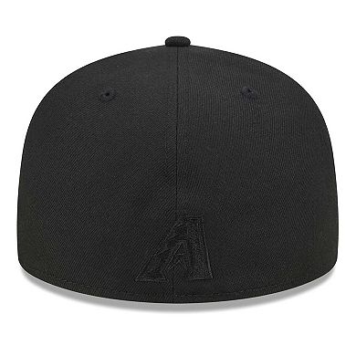Men's New Era Black Arizona Diamondbacks Satin Peek 59FIFTY Fitted Hat