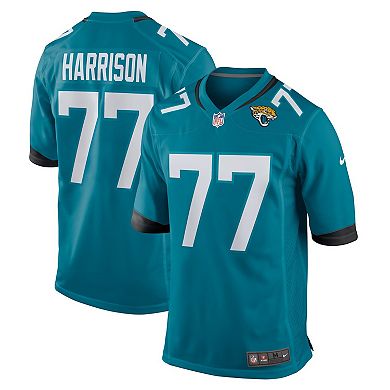 Men's Nike Anton Harrison Teal Jacksonville Jaguars 2023 NFL Draft First Round Pick Game Jersey
