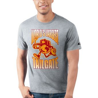 Men's Starter Gray Kansas City Chiefs World's Largest Tailgate Prime Time T-Shirt