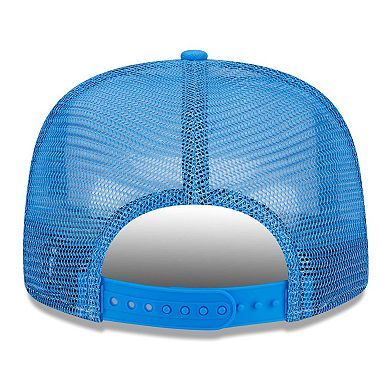 Men's New Era White/Powder Blue Los Angeles Chargers Banger 9FIFTY Trucker Snapback Hat