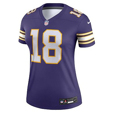 Women's Nike Justin Jefferson Purple Minnesota Vikings Alternate Legend Jersey