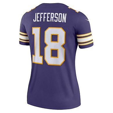 Women's Nike Justin Jefferson Purple Minnesota Vikings Alternate Legend Jersey