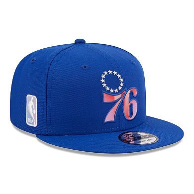 Men's New Era Royal Philadelphia 76ers Gradient Undervisor 9FIFTY SnapbackÂ Hat