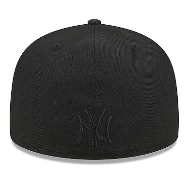 Men's New Era Black New York Yankees Satin Peek 59FIFTY Fitted Hat