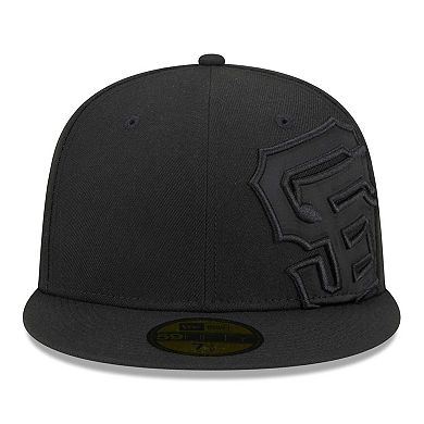 Men's New Era Black San Francisco Giants Satin Peek 59FIFTY Fitted Hat