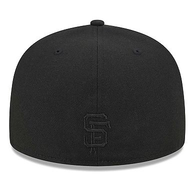 Men's New Era Black San Francisco Giants Satin Peek 59FIFTY Fitted Hat