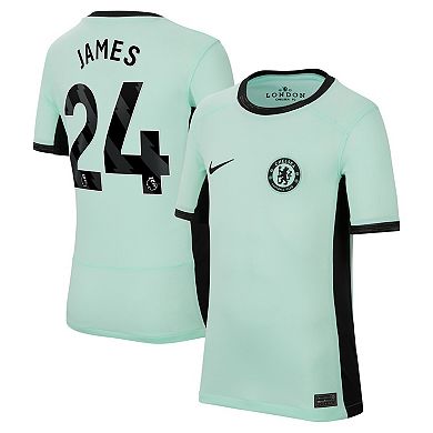 Youth Nike Reece James Mint Chelsea 2023/24 Third Stadium Replica Player Jersey