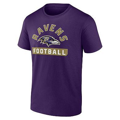 Men's Fanatics Branded Purple/White Baltimore Ravens Two-Pack 2023 Schedule T-Shirt Combo Set