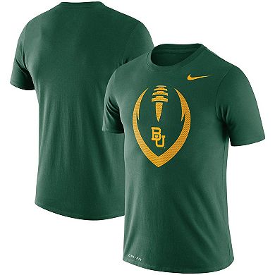 Men's Nike Green Baylor Bears Performance Football Icon Legend T-Shirt