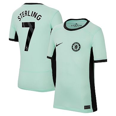Youth Nike Raheem Sterling Mint Chelsea 2023/24 Third Stadium Replica Player Jersey