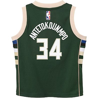 Toddler Nike Giannis Antetokounmpo Green Milwaukee Bucks Swingman Player Jersey - Icon Edition