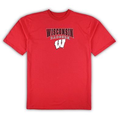 Men's Profile Red/Black Wisconsin Badgers Big & Tall 2-Pack T-Shirt & Flannel Pants Set