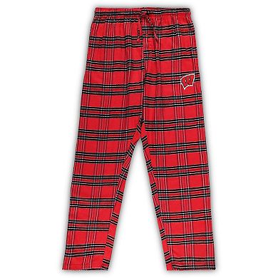 Men's Profile Red/Black Wisconsin Badgers Big & Tall 2-Pack T-Shirt & Flannel Pants Set