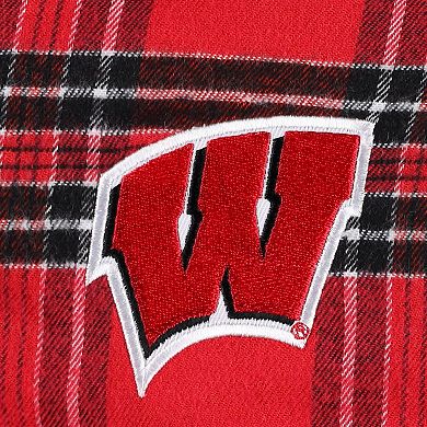 Men's Profile Red/Black Wisconsin Badgers Big & Tall 2-Pack T-Shirt & Flannel Pants Set
