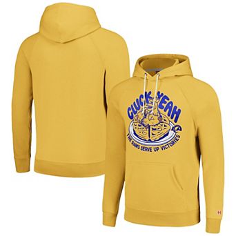 Unisex Homage Gold Los Angeles Rams NFL x Guy Fieri��’s Flavortown Tri-Blend Pullover Hoodie