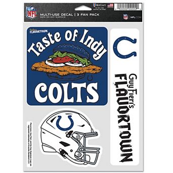 WinCraft Indianapolis Colts NFL x Guy Fieri’s Flavortown 5.5'' x 7.75'' Three-Pack Fan Decal Set
