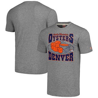 Unisex Homage Gray Denver Broncos NFL x Guy Fieri�۪s Flavortown Tri-Blend T-Shirt