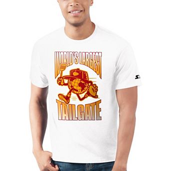 Men's Starter White Kansas City Chiefs World's Largest Tailgate Prime Time T-Shirt