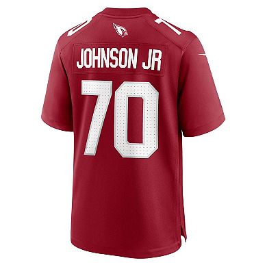Men's Nike Paris Johnson Jr. Cardinal Arizona Cardinals 2023 NFL Draft First Round Pick Game Jersey