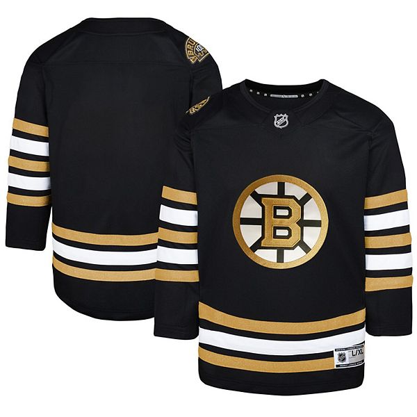 Youth Black Boston Bruins 100th Anniversary Premier Jersey