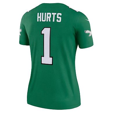 Women's Nike Jalen Hurts Kelly Green Philadelphia Eagles Alternate Legend Player Jersey