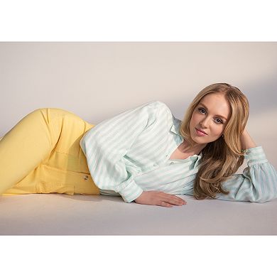 Petite LC Lauren Conrad Super High Rise Wide Leg Crop Pants