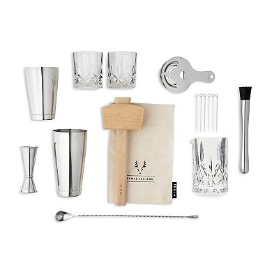 17-Piece Stainless Steel Barware Set in Silver Viski®