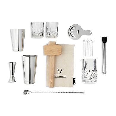 17-Piece Stainless Steel Barware Set in Silver Viski®